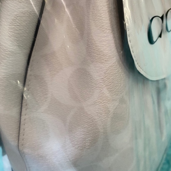 White coach backpack-with drawstring